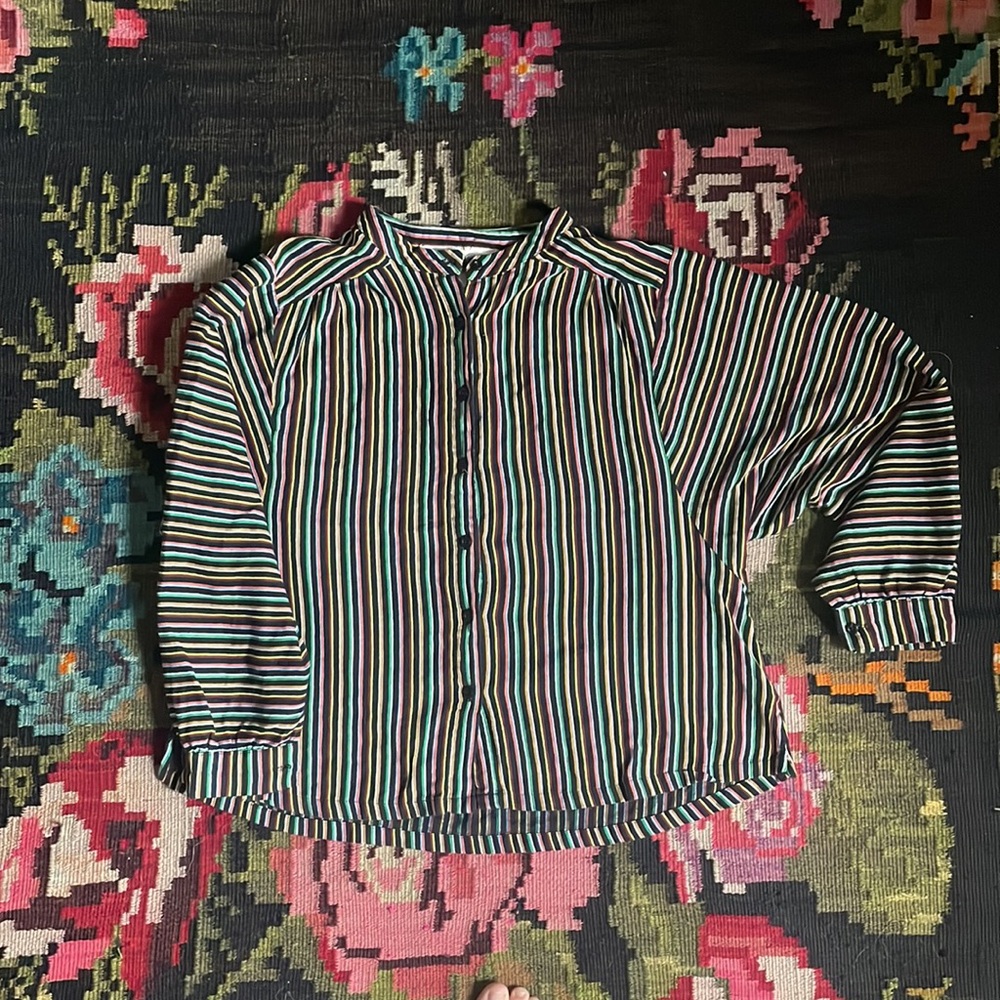 ACE & JIG BLOUSE IN RAINBOW STRIPE